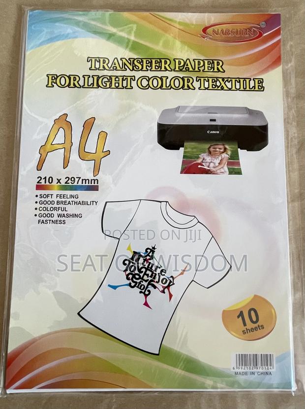 Transfer Paper for Light Colour Textiles · Photo 1