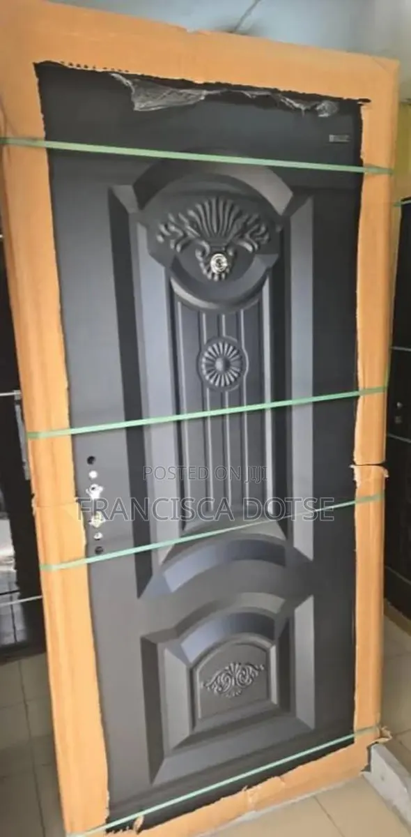 Black Steel Metallic Door and Handle · Photo 1