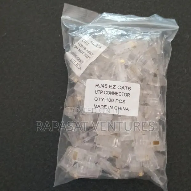 RJ45 Cat6 UTP Pass Through Connectors (100pcs) · Photo 1