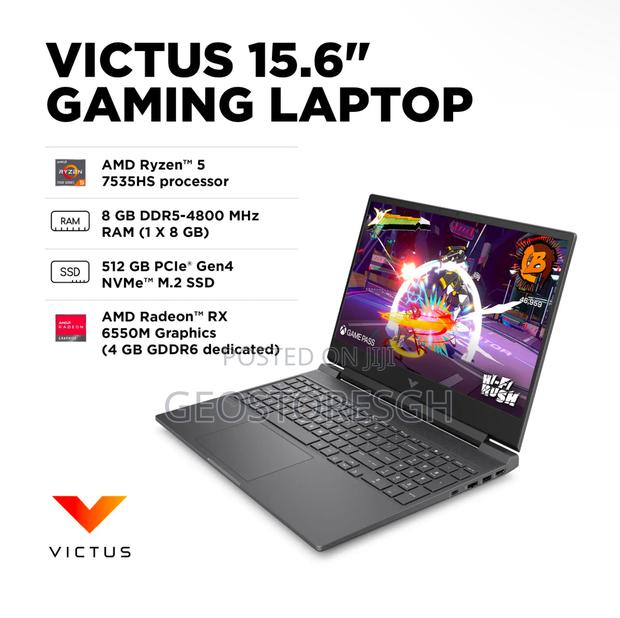 New Laptop HP Victus 15 8GB AMD Ryzen 5 SSD 512GB · Photo 1