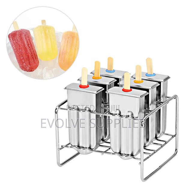 6 Slot Stainless Steel Popsicle Mould · Photo 1