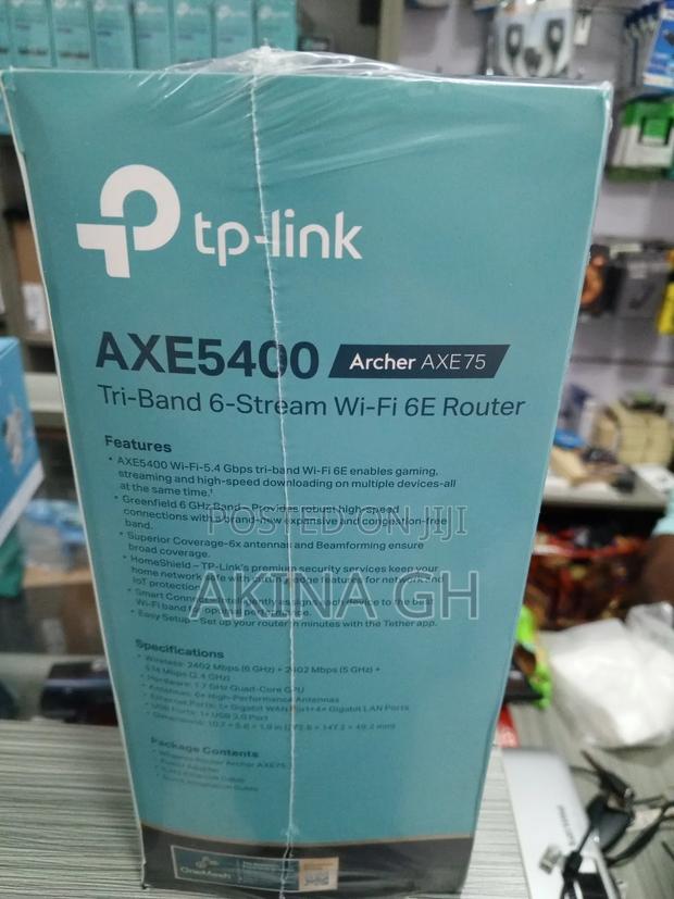 Tp-Link Archer Axe75 Axe5400 Tri-Band Gigabit Wifi 6e Router · Photo 3