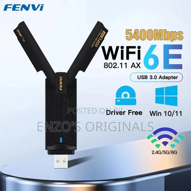 Usb Wifi 6e Adapter Axe5400 Original Fenvi Brand Wifi 6e · Photo 1