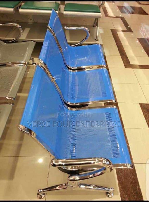 3 Seater Metallic Waiting Chairs · Photo 1