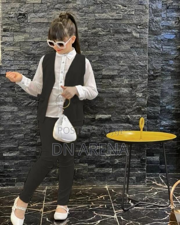 Girls 3pcs Outfit Trousers With Coat and Shirt · Photo 3