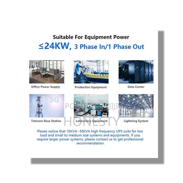 Osu 10kva/8kw Three Phase Online Ups Backup Power Supply · Photo 3