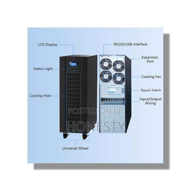 Osu 10kva/8kw Three Phase Online Ups Backup Power Supply · Photo 4
