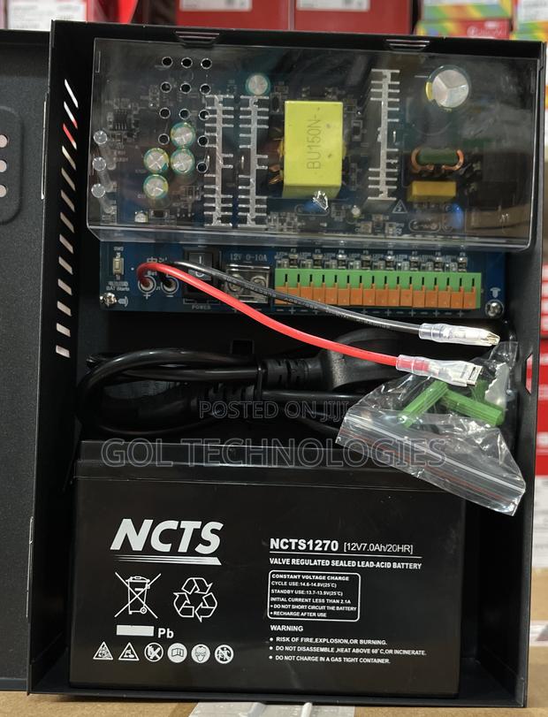 12v10ah Power Supply With Backup Battery 9ch AK Original · Photo 2