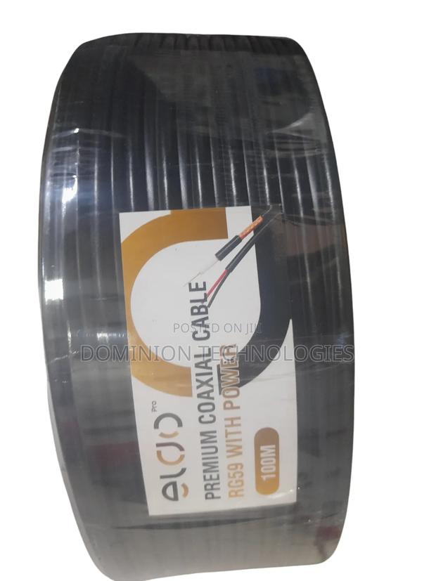 Eldo Pro 100m Rg59 Premium Coaxial Cable With Power CCTV · Photo 1