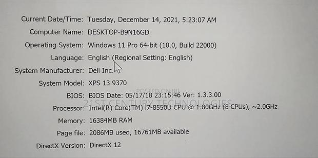 Laptop Dell XPS 13 9370 16GB Intel Core i7 SSD 512GB · Photo 5