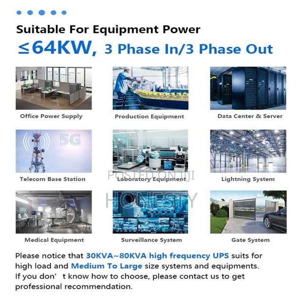 Cwups 30kva/24kw Three Phase Online Ups Backup Power Supply · Photo 4