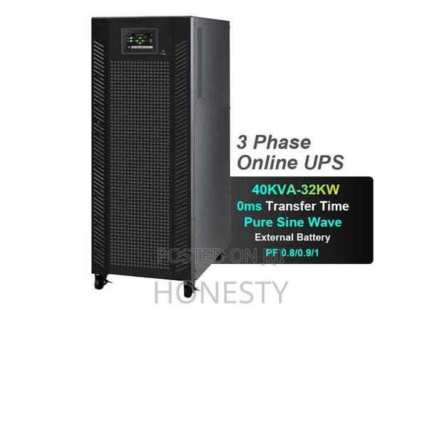 Cwups 40kva/32kw Three Phase Online Ups Backup Power Supply · Photo 1