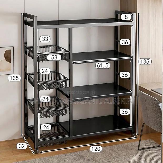 Sturdy Kitchen Rack With Basket- Big Size · Photo 2