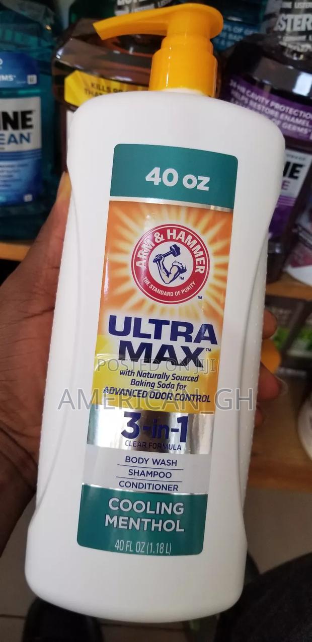 Arm Hammer Ultra Max 3 in 1 Cool Menthol Body Wash, 1.18L · Photo 1