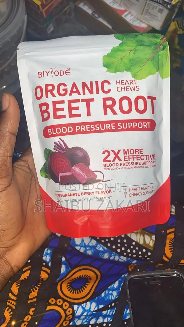 Organic Heart Chews Beet Root Blood Pressure Support · Photo 1