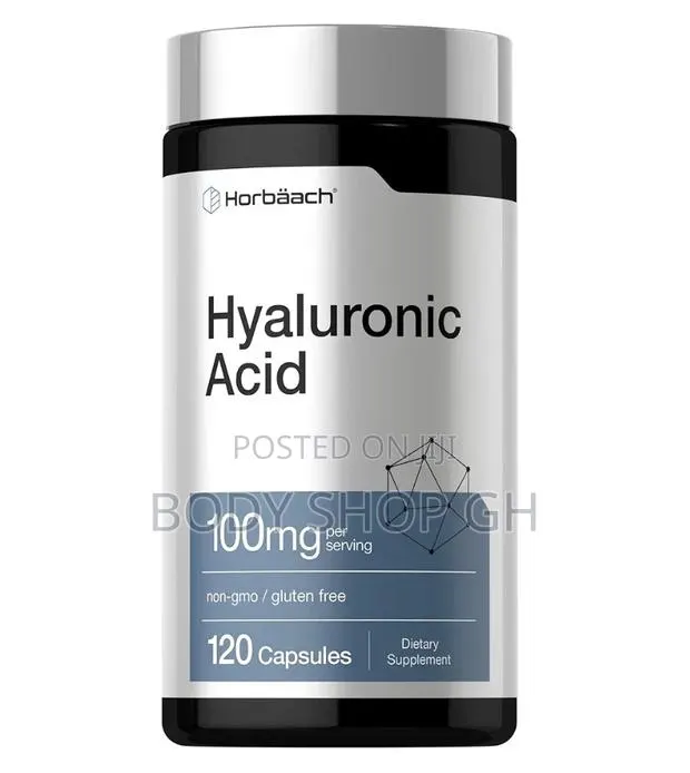 Horbäach Hyaluronic Acid Supplement | 100mg | 120 Capsules · Photo 1