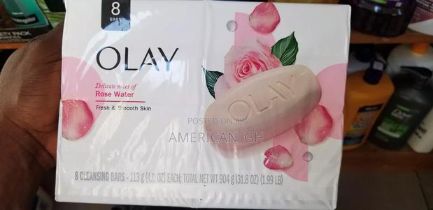 Olay Rose Water Bar Soap, 8pcs · Photo 1