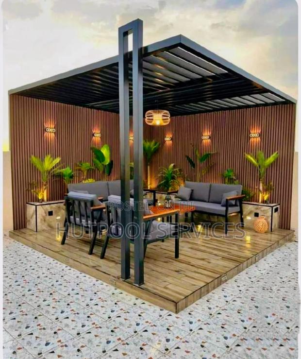 Pure Modern Steel Pergola · Photo 1