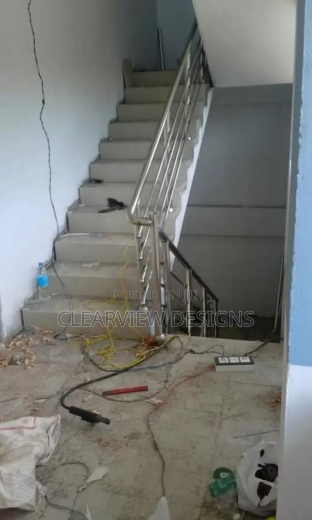 Silver Stainless Steel Handrail / Balustrade