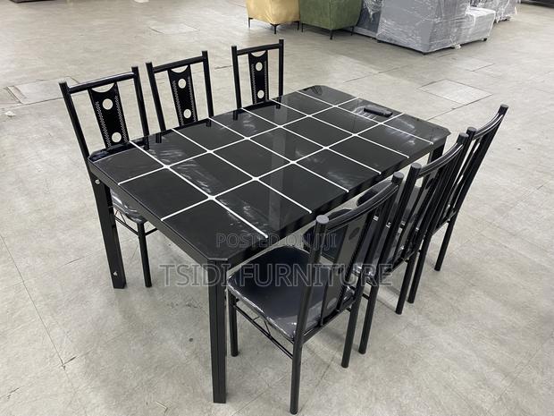 Quality Glass Dining Sets With 6chairs A34