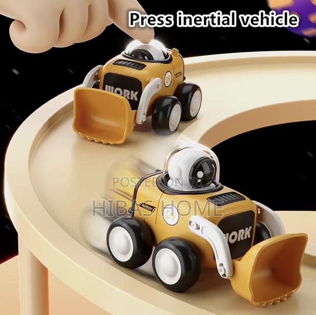 Whistle Press Car Astronaut Toy Push Car