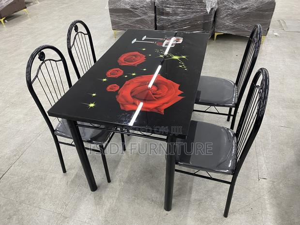 Glass Dining Table Plus 4chairs · Photo 2