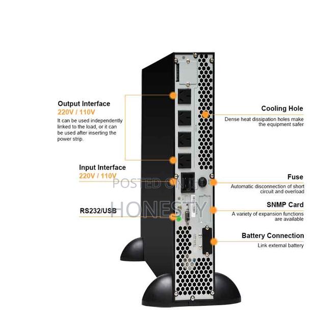 Cwups 3kva 2400W Rack-Mounted Online Ups Backup Power Supply · Photo 5
