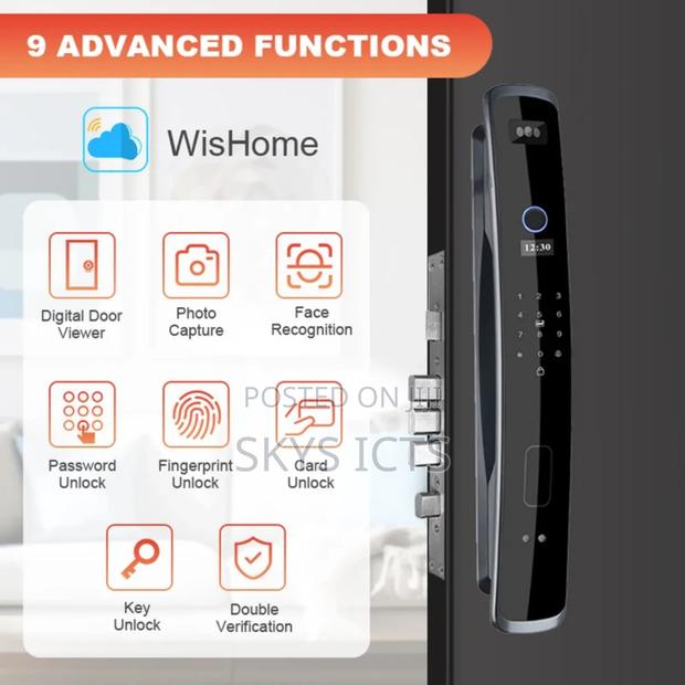 Smart Door Lock + Camera, Fingerprint + Facial Recognition · Photo 3