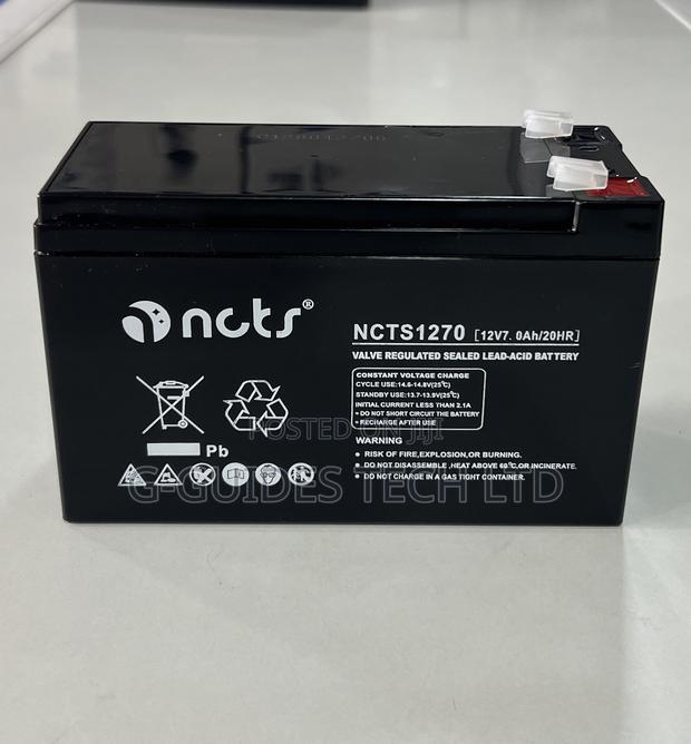 12v 7ah NCTS Ups Battery, 12v 7ah Sealed Lead-Acid Battery · Photo 1