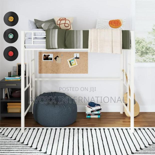 DHP Twin Metal Loft Bed, Off White/ 5410496WE · Photo 2