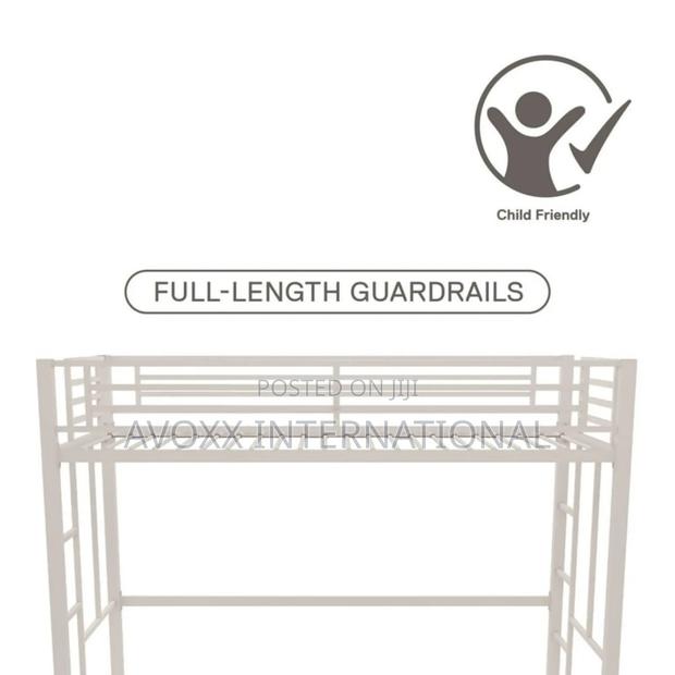DHP Twin Metal Loft Bed, Off White/ 5410496WE · Photo 4