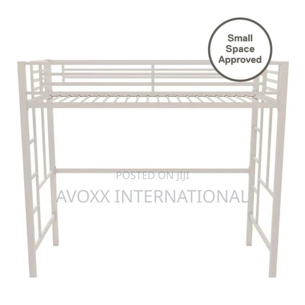 DHP Twin Metal Loft Bed, Off White/ 5410496WE · Photo 6