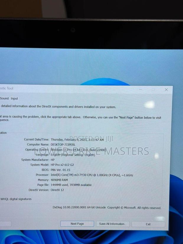 New Laptop HP Pro X2 612 G2 4GB Intel Core M SSD 128GB · Photo 4