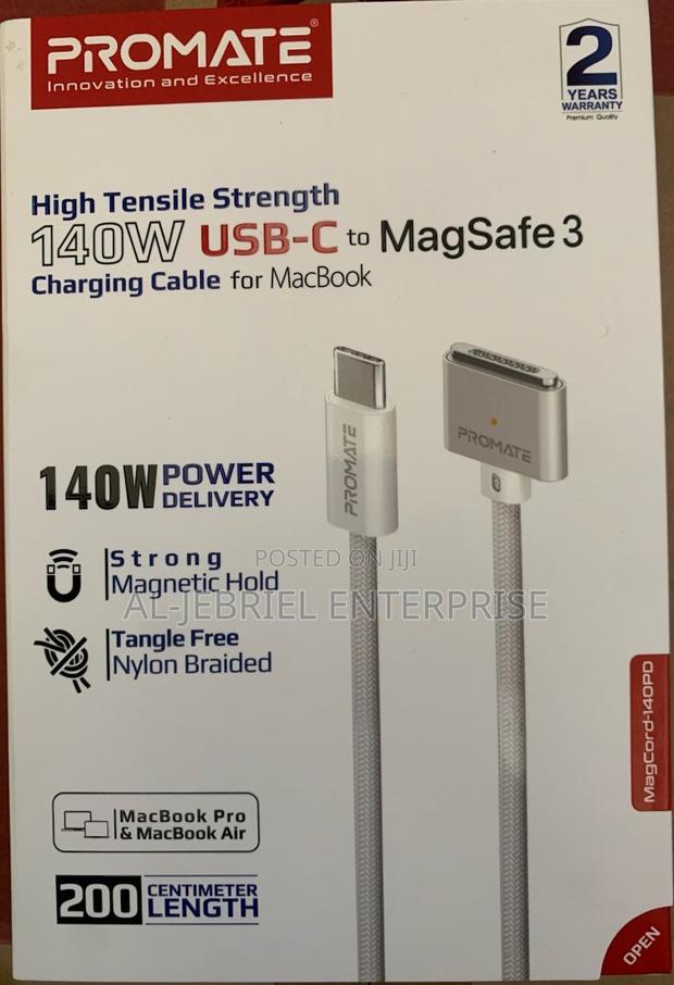 High Tensile Strength Promate 140W Usb-C to Magsafe Charger · Photo 1