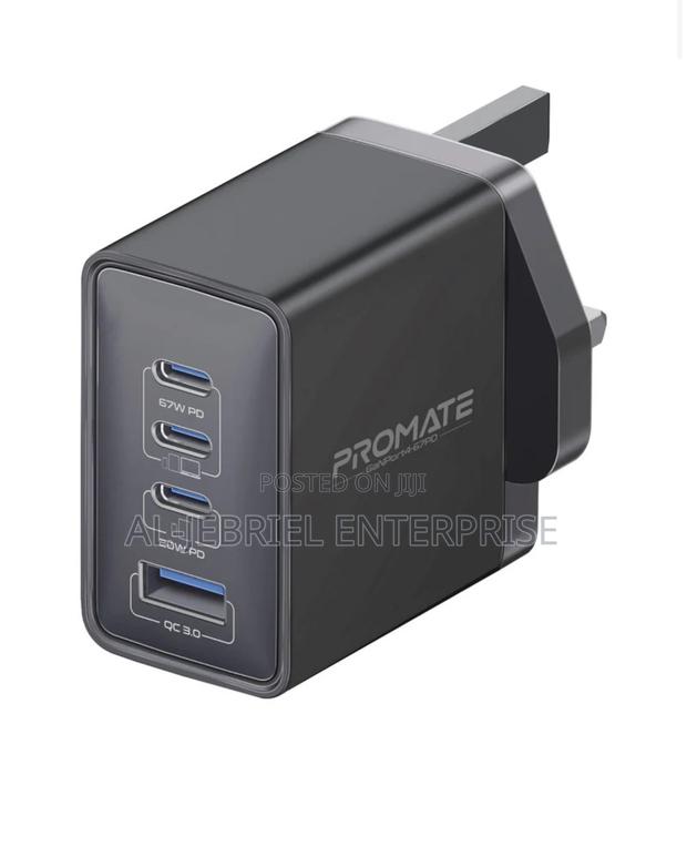 Promate 67W PD Ganfast Charger With 2 X 67WPD USB-C · Photo 1