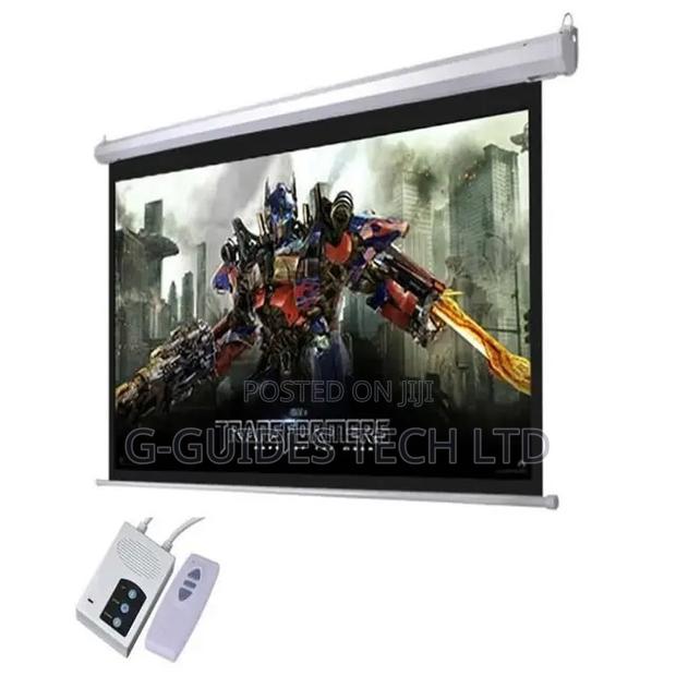200cm X 200cm Electric Projector Screen With Remote · Photo 2