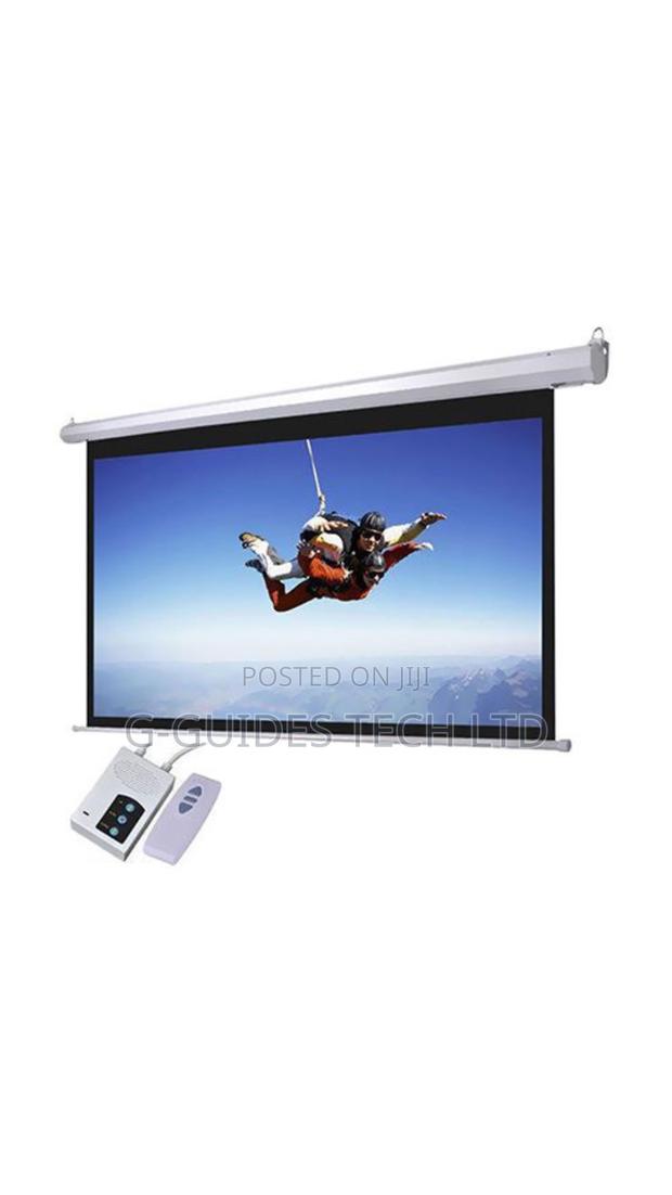 200cm X 200cm Electric Projector Screen With Remote · Photo 3