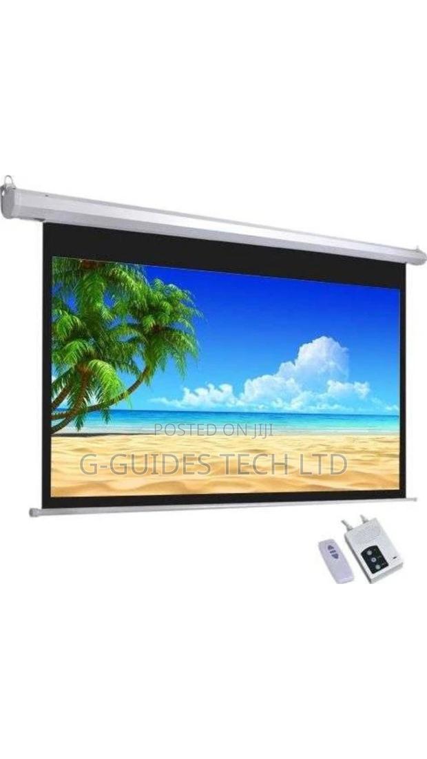 200cm X 200cm Electric Projector Screen With Remote · Photo 4