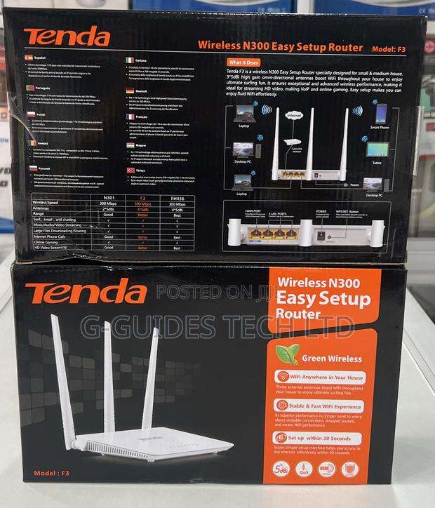 Tenda Wireless N300 Easy Setup Router F3 · Photo 5