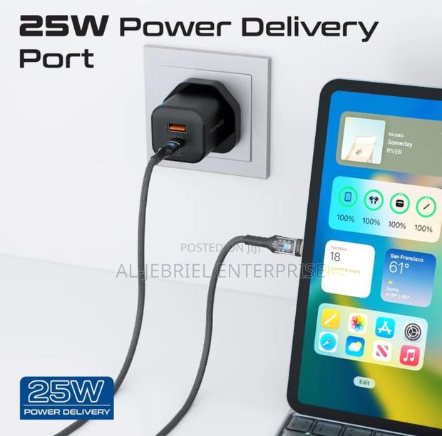 Promate POWERPORT-25CC BLK UK 25W Quick Charge Wall Charger · Photo 2