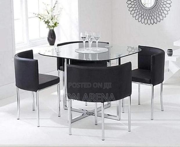 Abingdon Stowaway 4 Velvet Dining Chairs Table Excluded · Photo 5