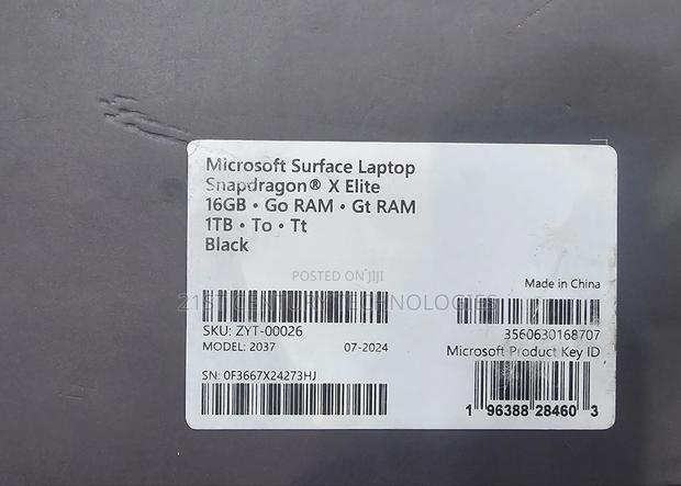 New Microsoft Surface Laptop 16GB Qualcomm Snapdragon X Elite SSD 1T · Photo 3