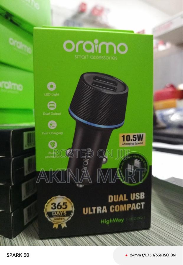 Oraimo Car Charger Dual USB Ultra 10.5 Charging Speed · Photo 2