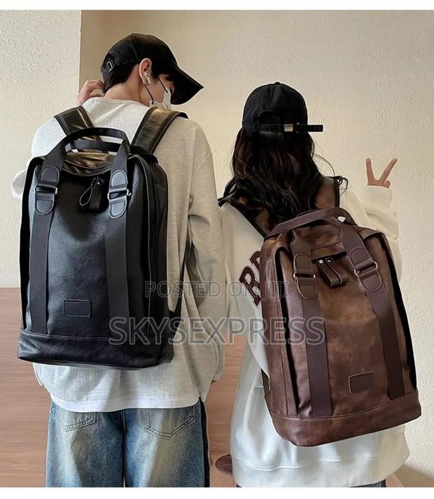 Anti Theft Leather School / Personal Backpack · Photo 1