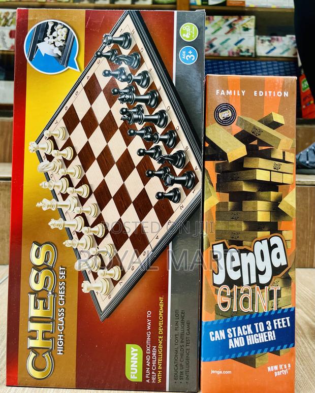 Jenga and Chess Board Game · Photo 2