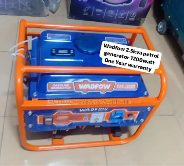 Easy and Convenient Use Wadfow 2.5kva 1200watt Generator · Photo 1