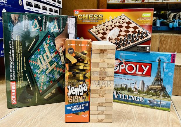 Monopoly, Scrabble, Chess, Jenga and Uno Game at 450 · Photo 1