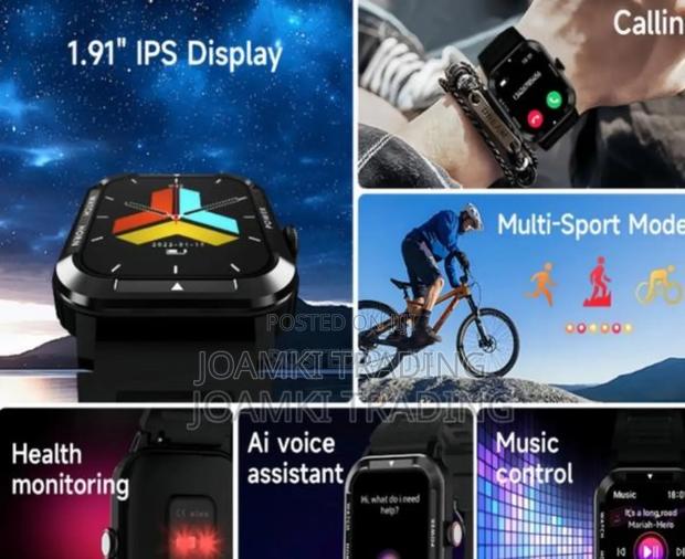 Rugged Smart Watch, Health Monitor, BT Call, IP68, Andr/Ios · Photo 3