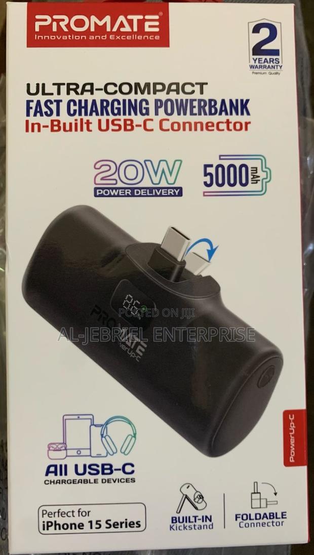 Promate Powerup-C USB-C Ultra Fast Charge 5000mah Powerbank · Photo 1