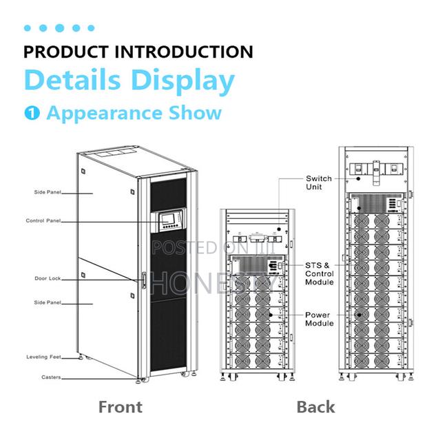 Cwups 60kva Ups 60kw Modular Ups Power Supply for Server · Photo 2